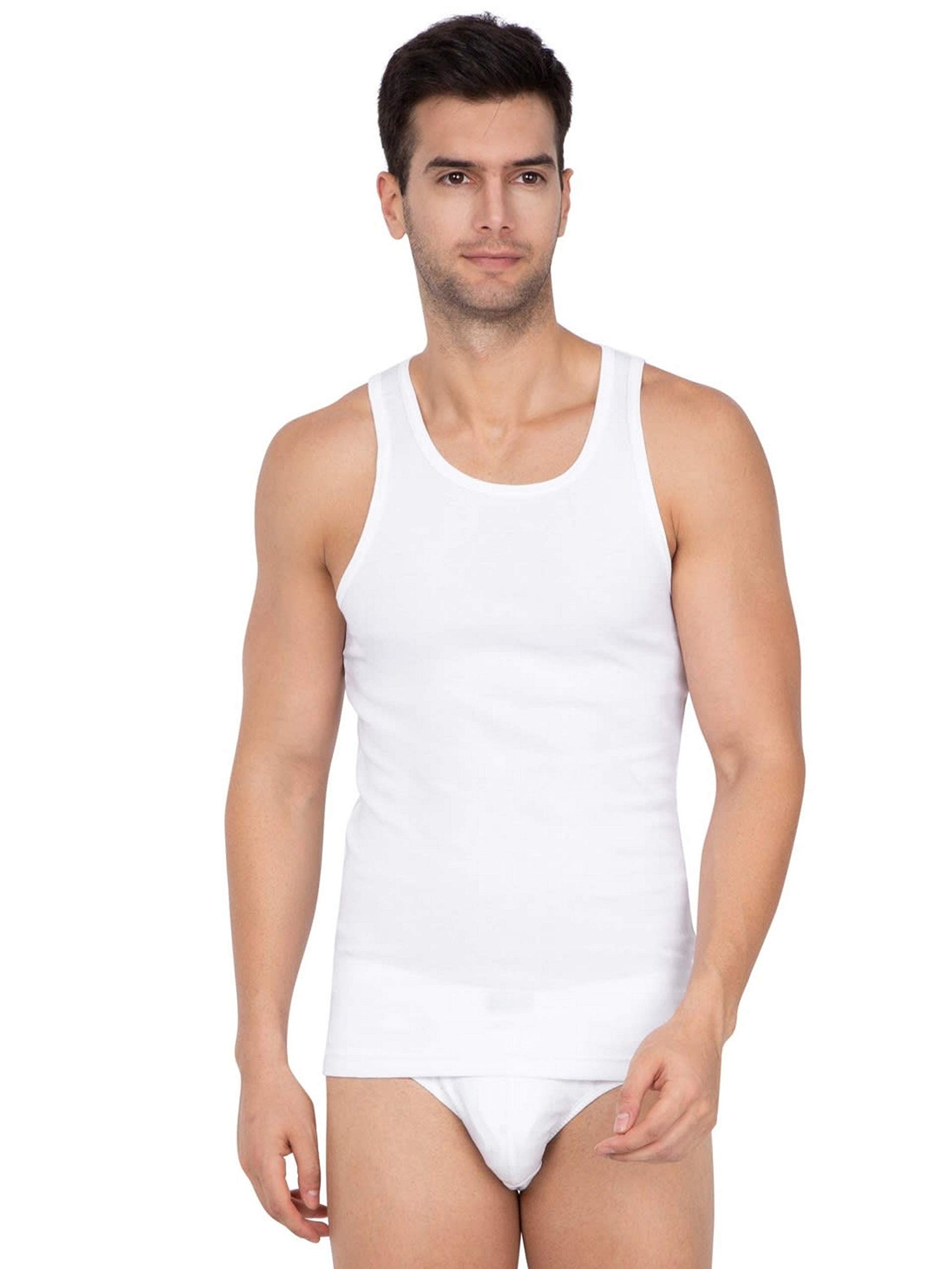 jockey Men's Cotton Regular Fit Active Undershirt (Pack Of 2) (Modern Classic)(Colors & Print May Vary)-picture-36
