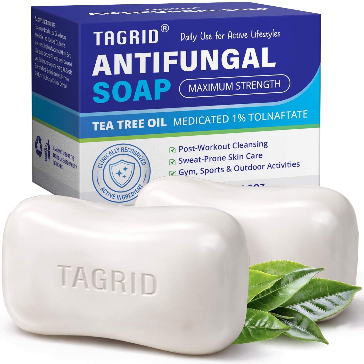 TAGRID Tea Tree Oatmeal Antifungal Soap