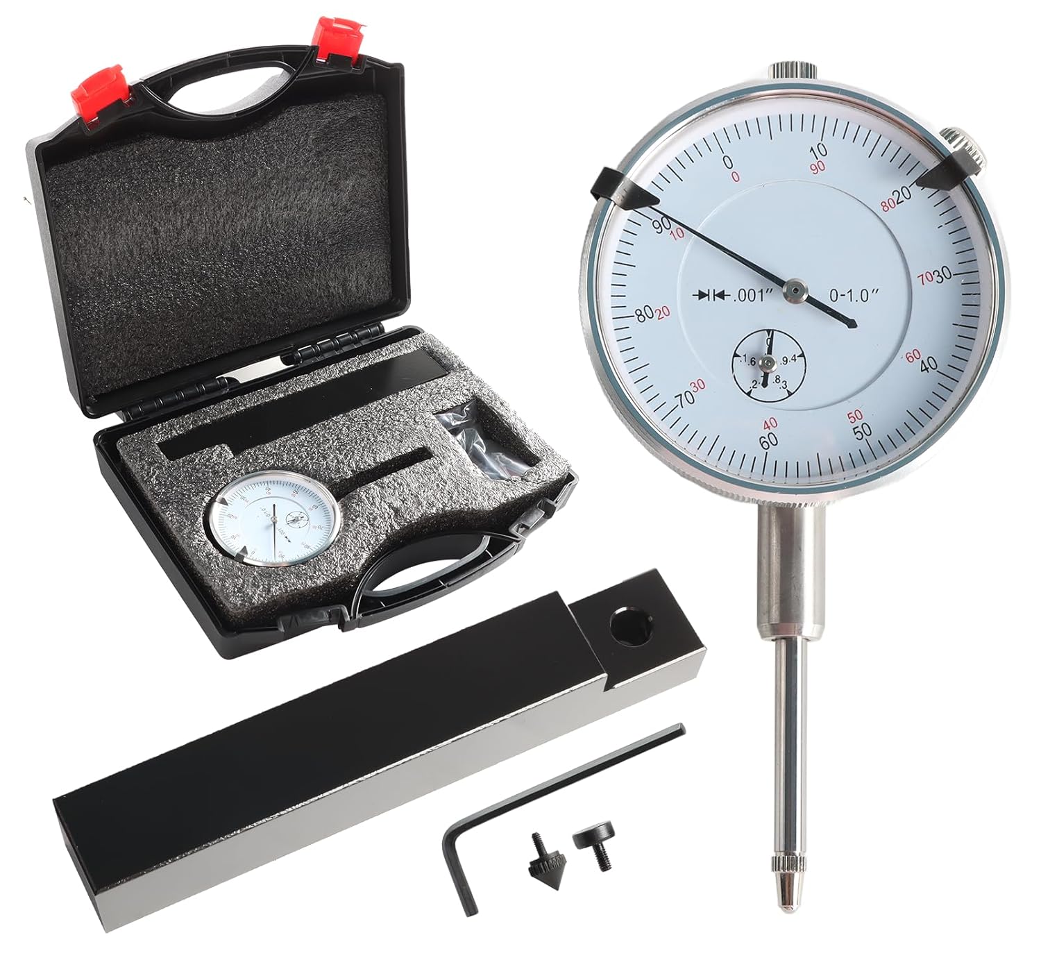 6434 Sleeve Height and Counter Bore Gauge for All Diesel Engines, Cylinder Bore Gauge Range: 0-1.00", Graduation: 0.001", Reading: 0-100