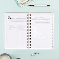 Vista 7 de Blue Sky Day Designer - Agenda semanal y mensual 2024, 5 x 8 pulgadas, cubierta esmerilada, encuadernado con alambre, azulejos (101410-24)