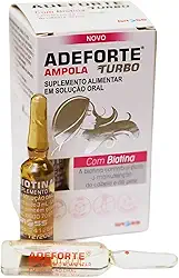 Adeforte Turbo + Biotina 3 ml – Crescimento cabelo, unhas e pele – Sem glúten