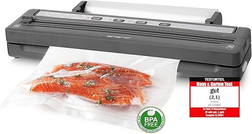 Miniatura 1 de Emerio Sellador al vacío con equipo superior  Máquina de vacío con película en rollo de 9.8 ft + bolsa de 5 piezas (7.9 x 11.8 in)  con suspensión