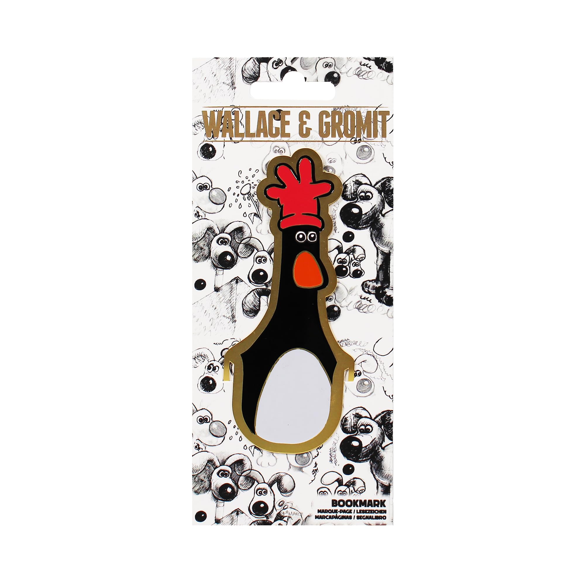 Half Moon Bay Feathers McGraw Metal Bookmark, Black