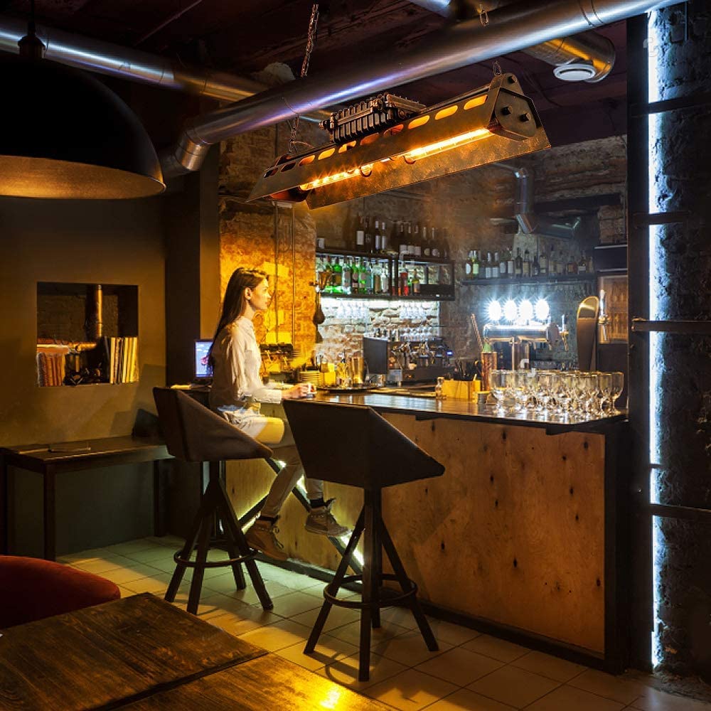 Vintage Pendelleuchte industrial Hängelampe Esstisch Pendellampe Retro Hängeleuchte Hoehenverstellbar Kronleuchter, für Wohnzimmer Esszimmer schlafzimmer küche Bar