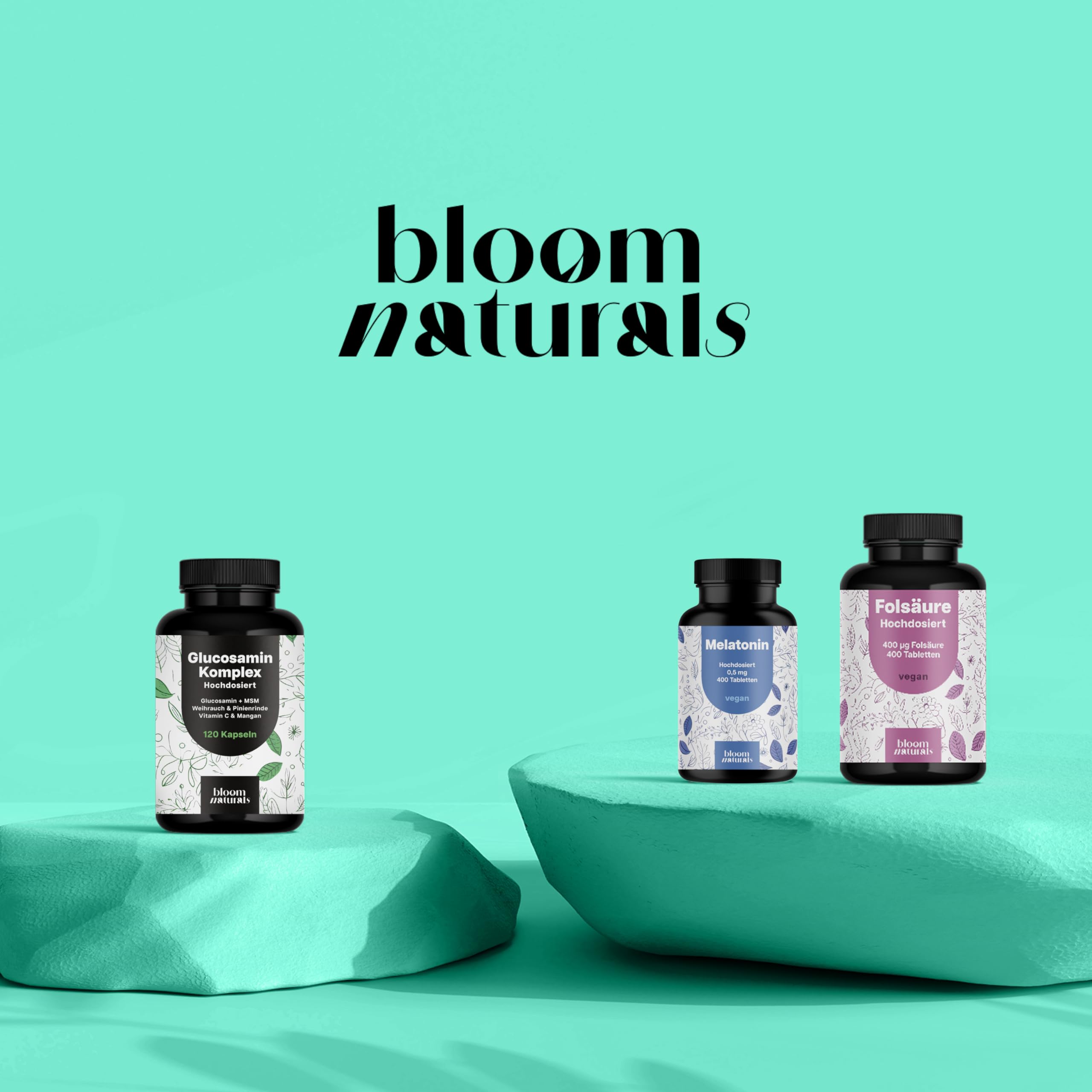 Glucosamin Kapseln Komplex Hochdosiert - 120 Kapseln - Mit MSM, Weihrauch, Pinienrinde, Vitamin C & Mangan - Produziert in Deutschland - Glukosamin Komplex - Verpackung kann variieren