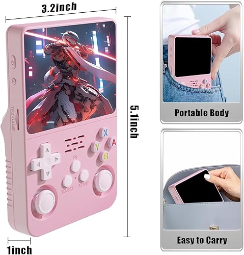 Miniatura 6 de R36S - Consola de juegos de mano retro de 3.5 pulgadas HD incorporada, 15000 juegos, juegos 2025 sin demora, compatible con archivable, buscar,