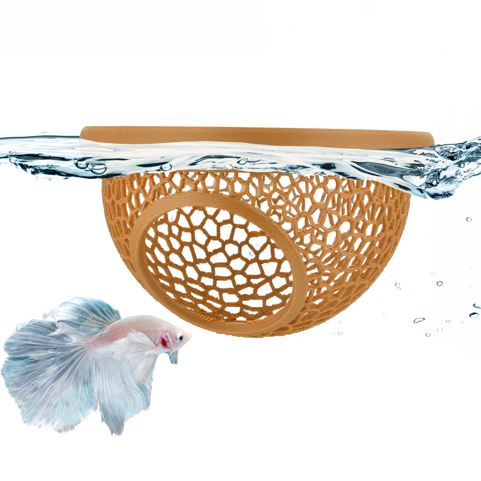 Betta Hide & Shrimp Cave - Aquarium Hammock & Feeder -11 Betta Hide & Shrimp Cave - Aquarium Hammock & Feeder -11