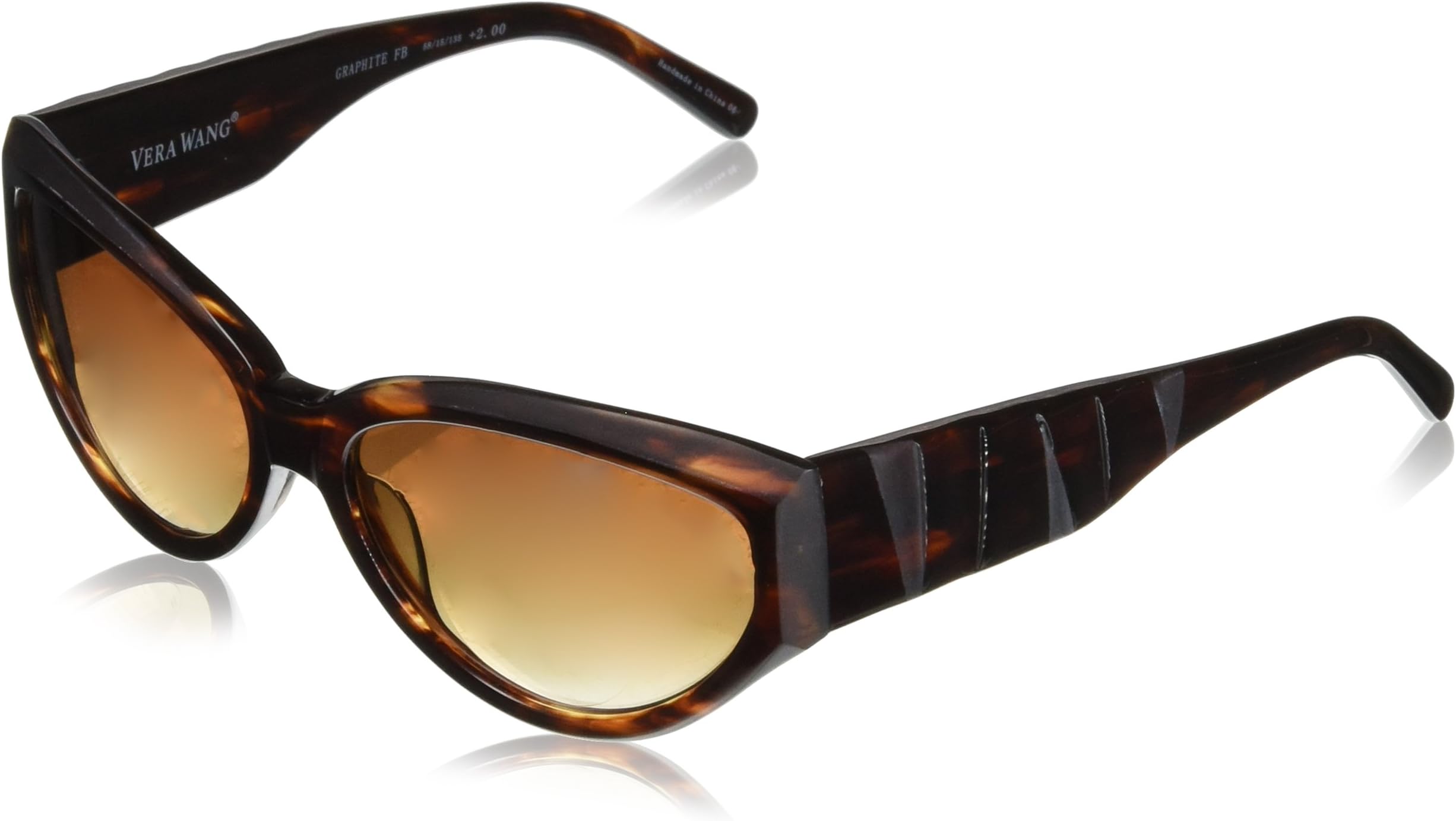 Women's Grahpite GPHTFB20 Cateye Reading Glasses, Feathered Brown, 2