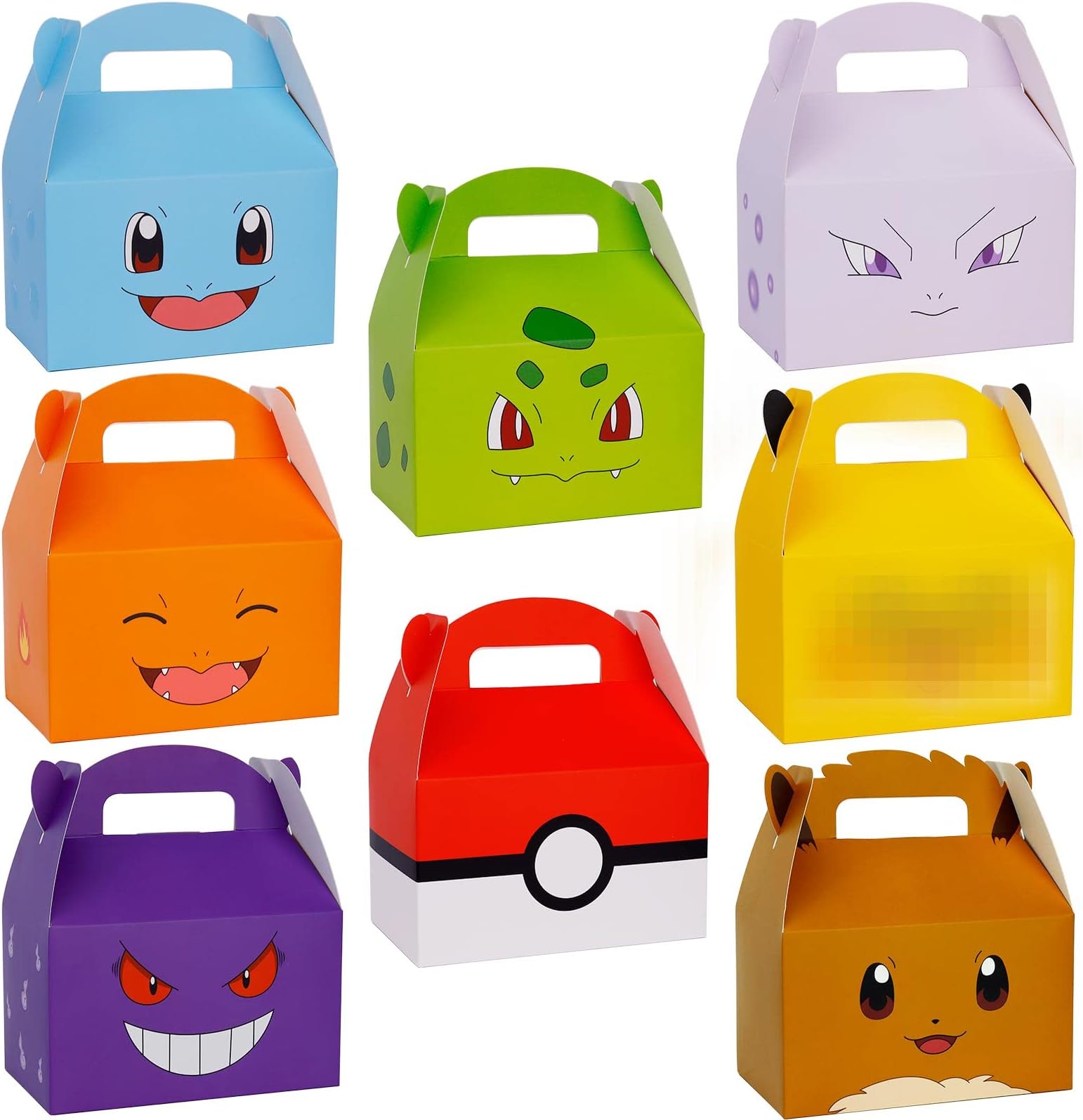 Party Favor Treat Boxes 16 Pack Thickened Paper Gift Bag, Candy Snack Goodie Bags for Game Theme Party Favors, Kids Birthdays Parties Decorations Supplies