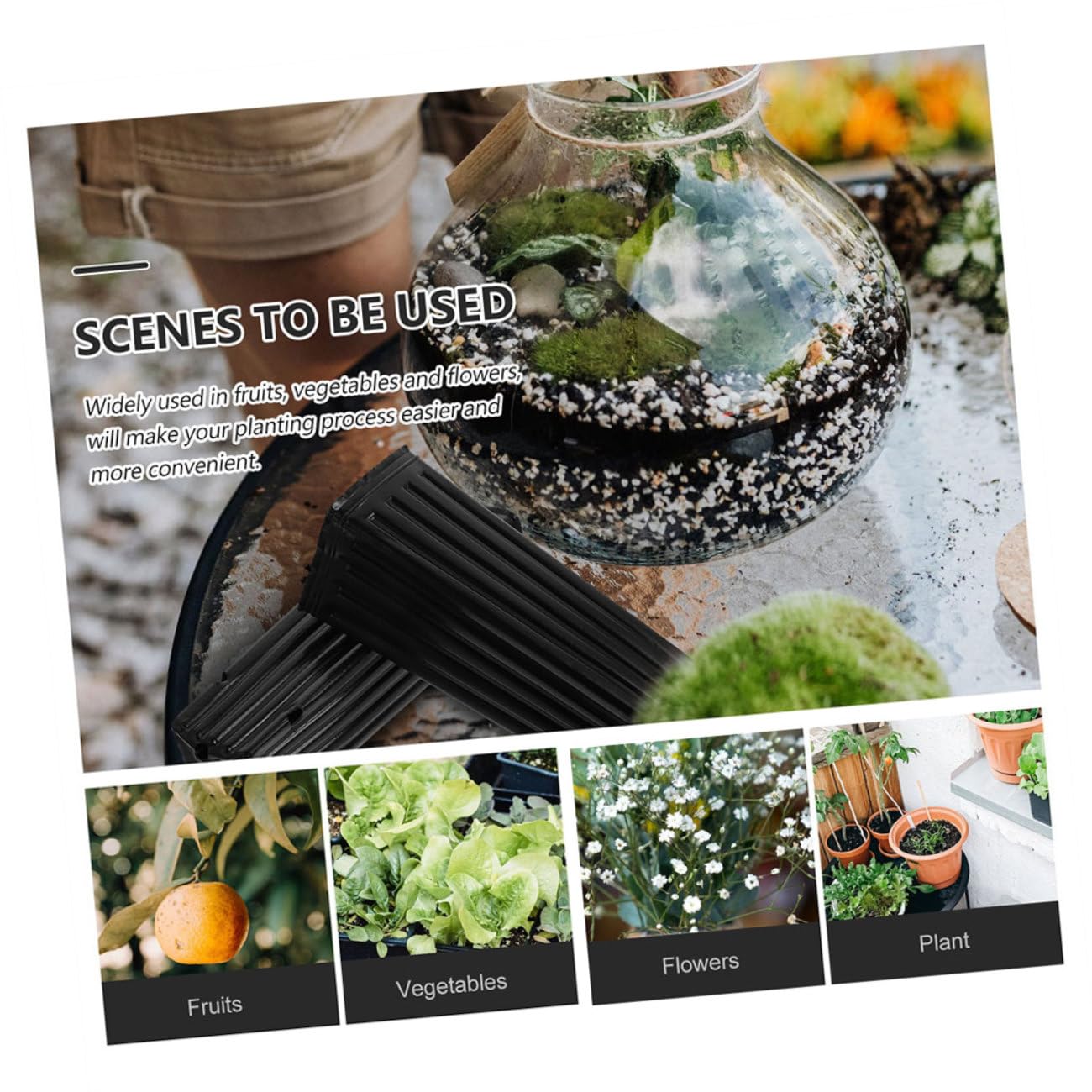 60pcs Pots de Semis Noirs en Plastique Épais pour Arbres et Plants, Protection Racinaire, Multi-usages, pour Pépinière et Culture en Intérieur