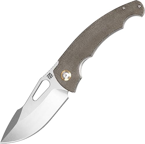 ARTISANCUTLERY Xcellerator - Cuchillo de bolsillo plegable (1860P) para hombres con agujero para el pulgar, cuchillo EDC de 3.86 pulgadas, hoja de