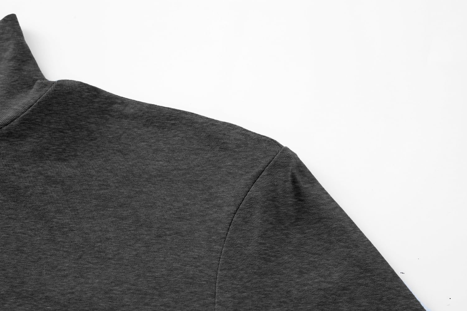 Kindcall Lightweight Mock Turtleneck Crop Tops Long Sleeve Casual Base Layer for Women