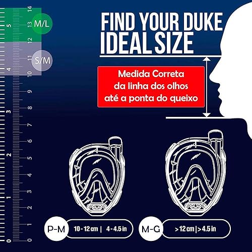 Miniatura 5 de Cressi Máscara facial completa de snorkel para adultos - Vista amplia y clara, sistema antivaho - Respiración fácil la seguridad es lo primero -
