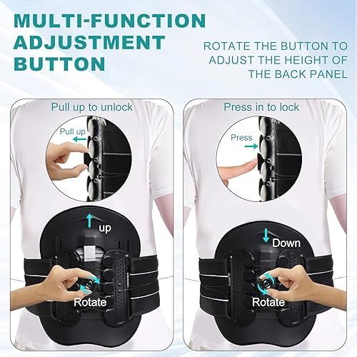 Miniatura 3 de LSO Soporte de descompresión de columna vertebral, soporte de espalda ARC completo para mujeres y hombres, cinturón de corsé lumbosacro 3D Plus con