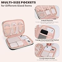 Vista 2 de Electronics Organizer Travel Case, Charger Bag Cord Organizer Travel, Compact Tech Pouch Cable Organizer Bag for Charger, Cords, Phone, Headphones