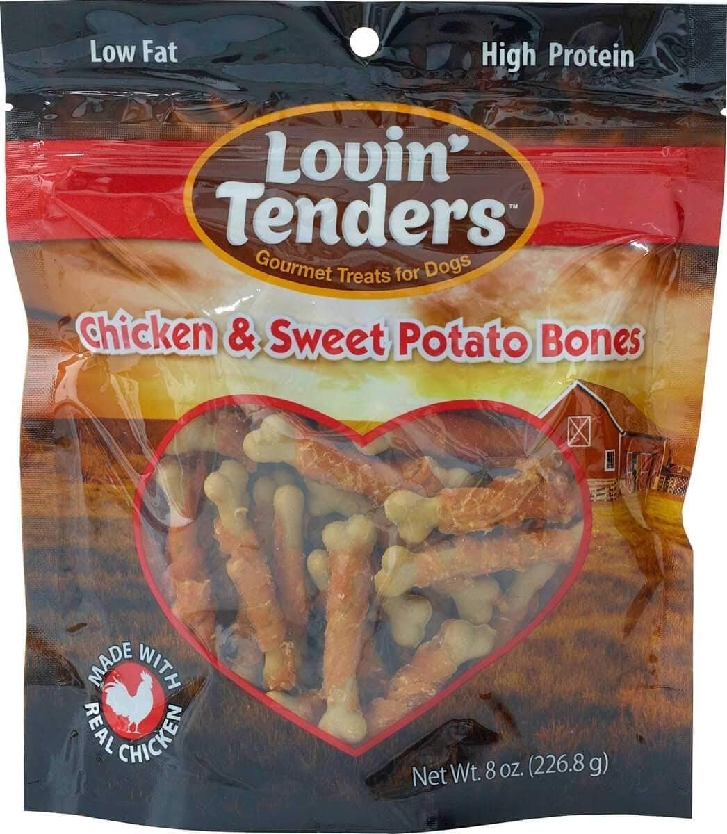 Lovin Tenders Chicken & Sweet Potato Bones Dog Treats (2 Pack - 8 oz per Pack)