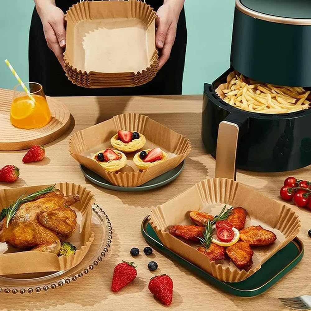 NYSDM Kitchen Air Fryer Paper Specjalny papier Akcesoria do pieczenia Papier odporny na olej Mata do pieczenia nieprzywierająca Talerz do grilla