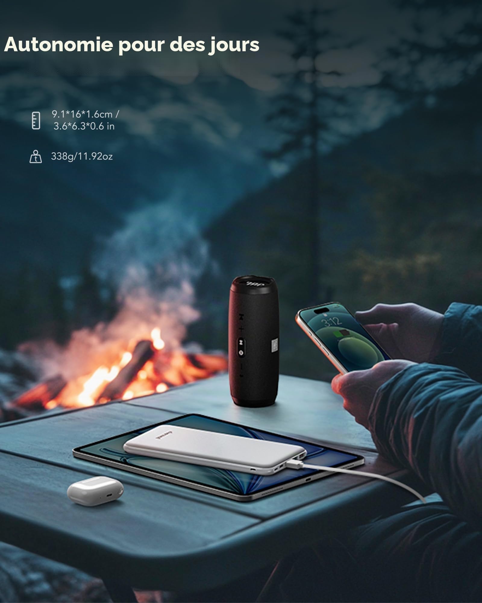 Charmast Batterie Externe, Mince 26800mAh Power Bank 15W Charge Rapide, USB C Chargeur Portable avec 4 Sorties & 3 Entrées, Compatible avec iPhone 17/16/15/14, iPad, Samsung etc