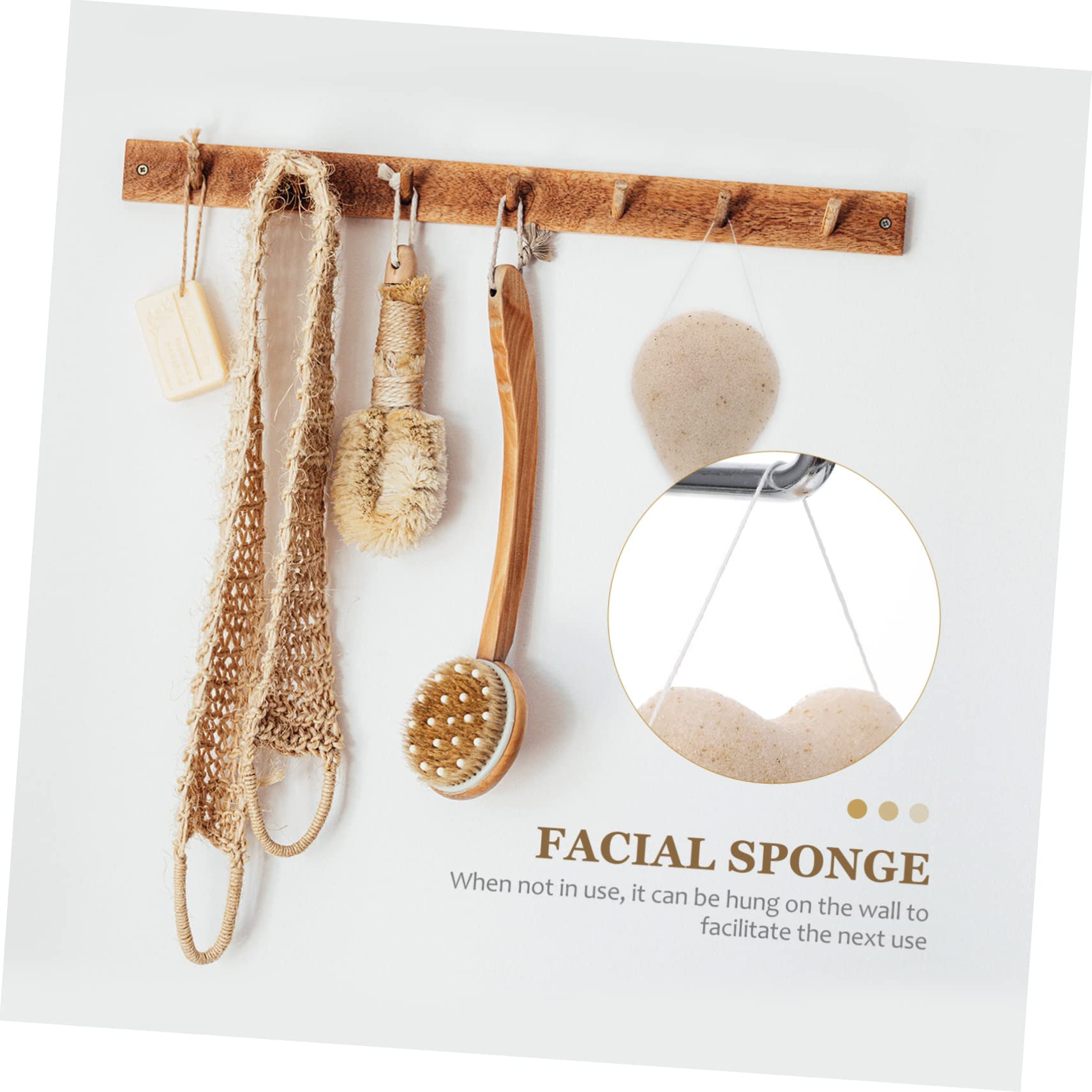 Didiseaon 3 Juegos De Esponjas Faciales Limpiadoras Exfoliantes Orgánicos Esponjas Suaves Para El Cuidado De La Piel 3 Unidades