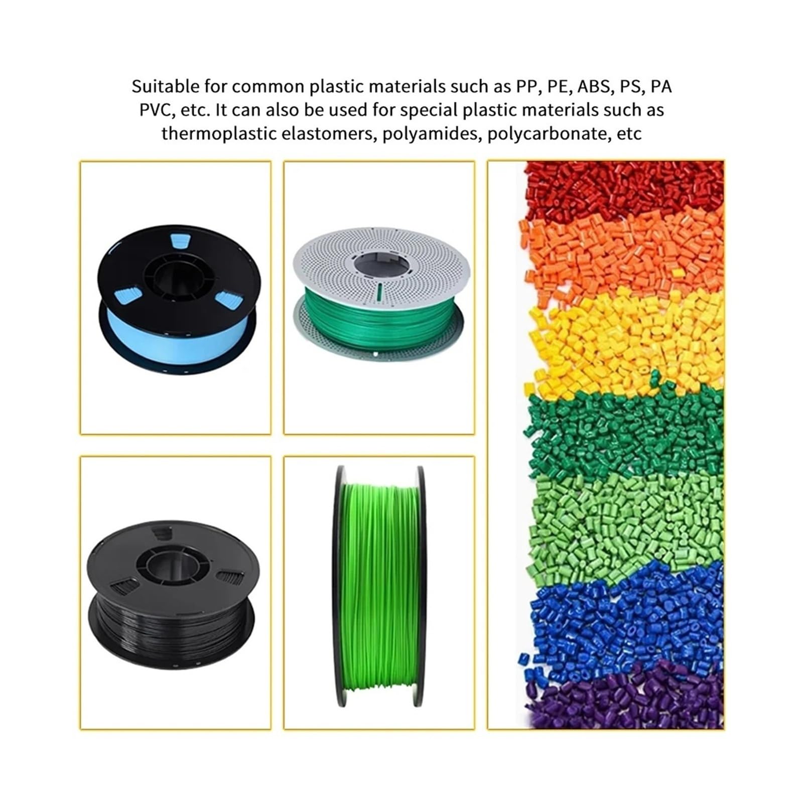 Materiały eksploatacyjne do druku 3D Wytłaczarka 3D Filament Maker Pulpitowa maszyna do wytłaczania z regulacją prędkości 1,75 mm 3 mm DIY Niski poziom hałasu