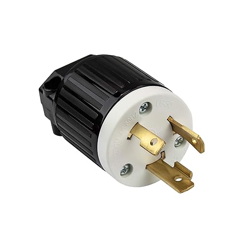 Miniatura 10 de ENERLITES NEMA L6-30R - Conector de bloqueo para generador, enchufe hembra de bloqueo giratorio, 30 amperios, 250 voltios, 2 polos, conexión a