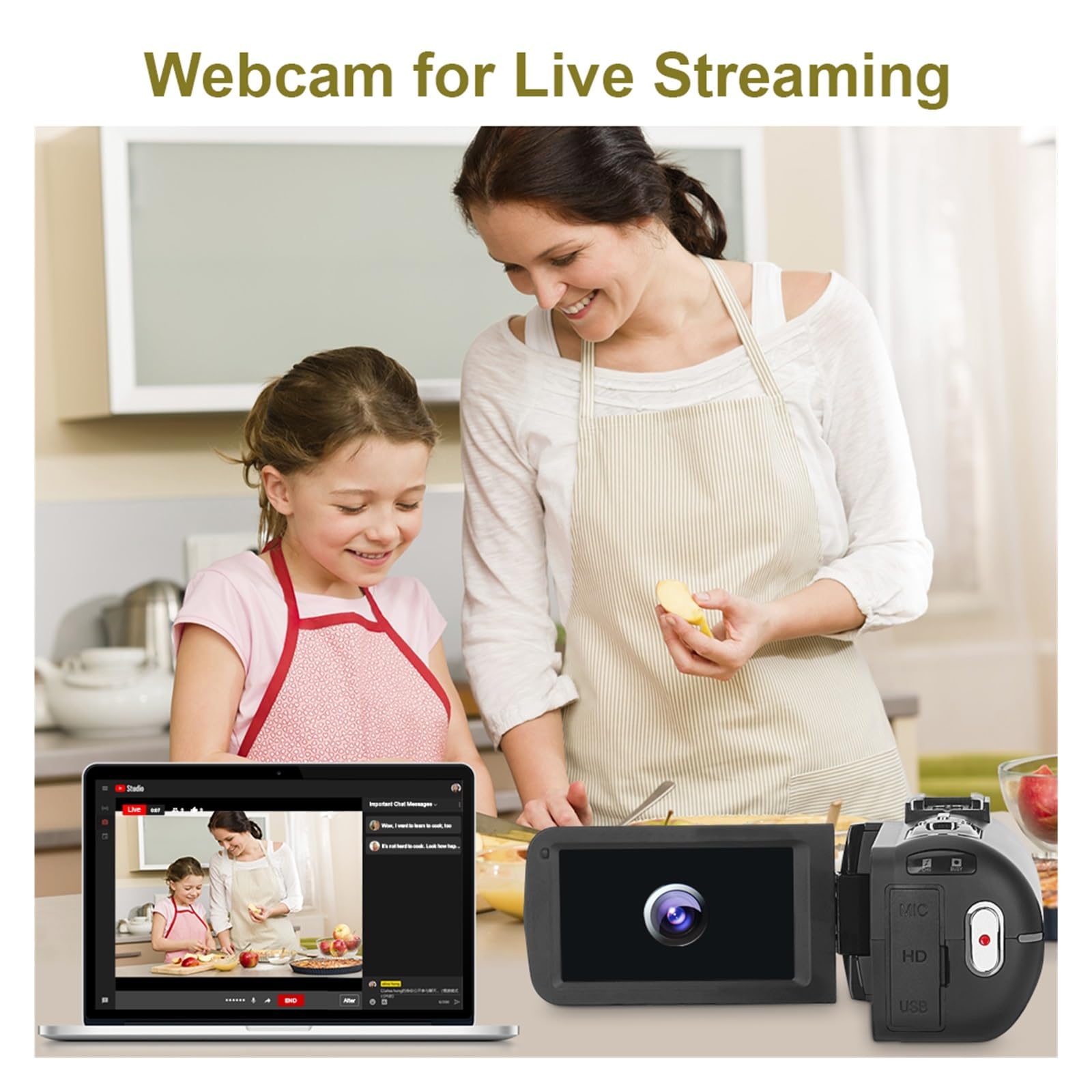 Videocamere Digitali For Visione Notturna For Lo Streaming Live Webcam Fotografia WIFI Remote 4K Vlog Camcorder Registratore A Infrarossi Cattura Facilmente Momenti Meravigliosi(No SD Card,Red)