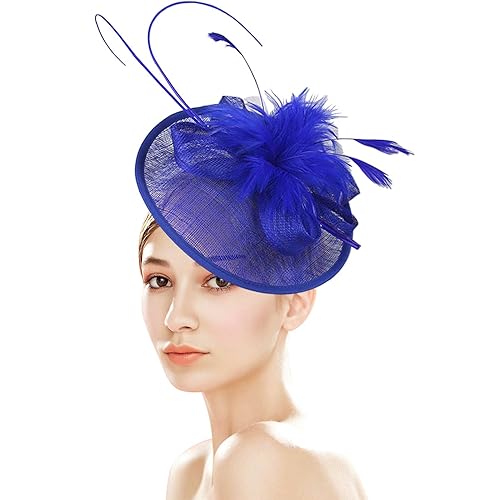 royal blue hats and fascinators