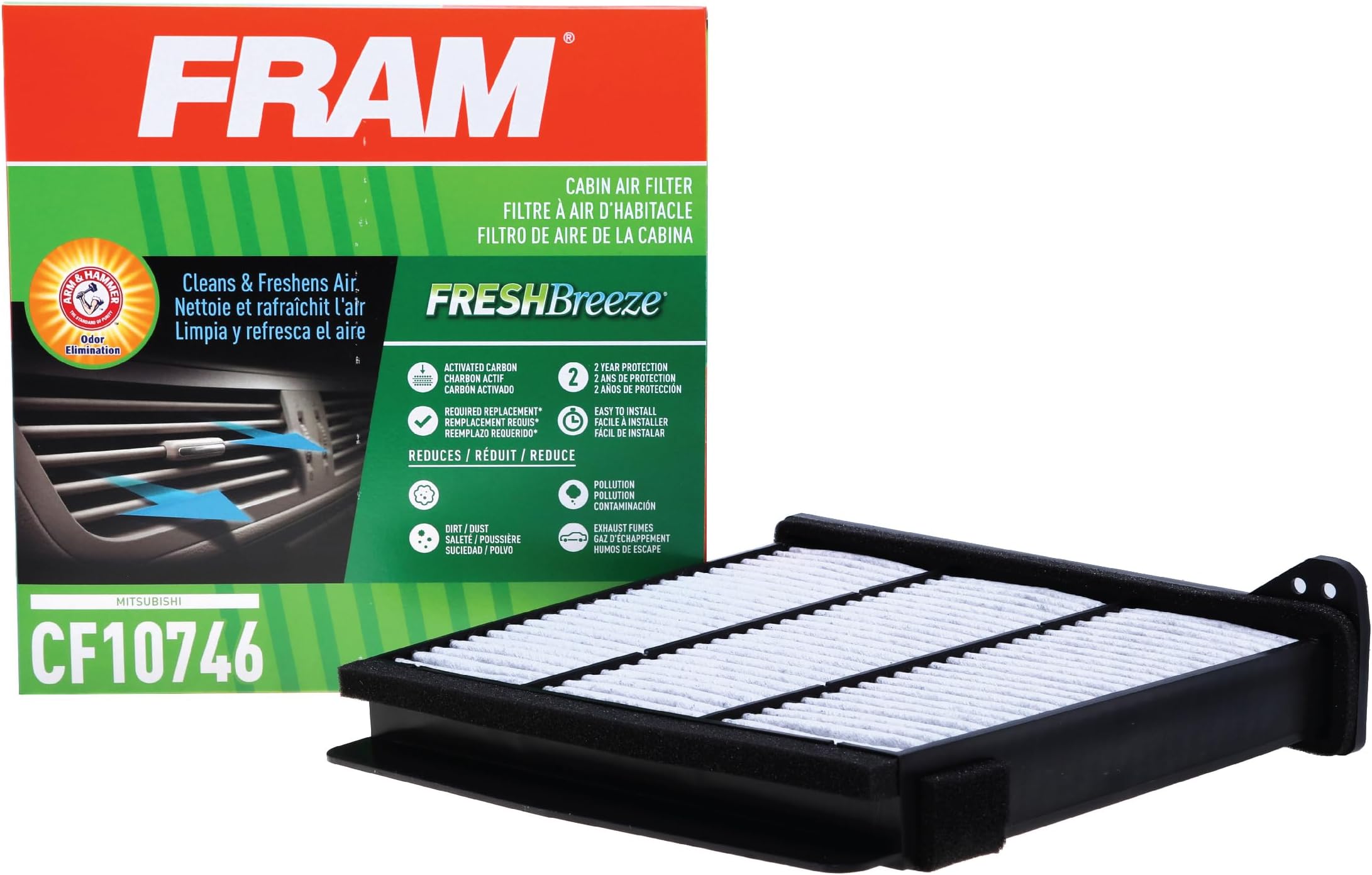 FRAM CF10746 フレッシュブリーズキャビンエアフィルター アーム&ハンマー付き