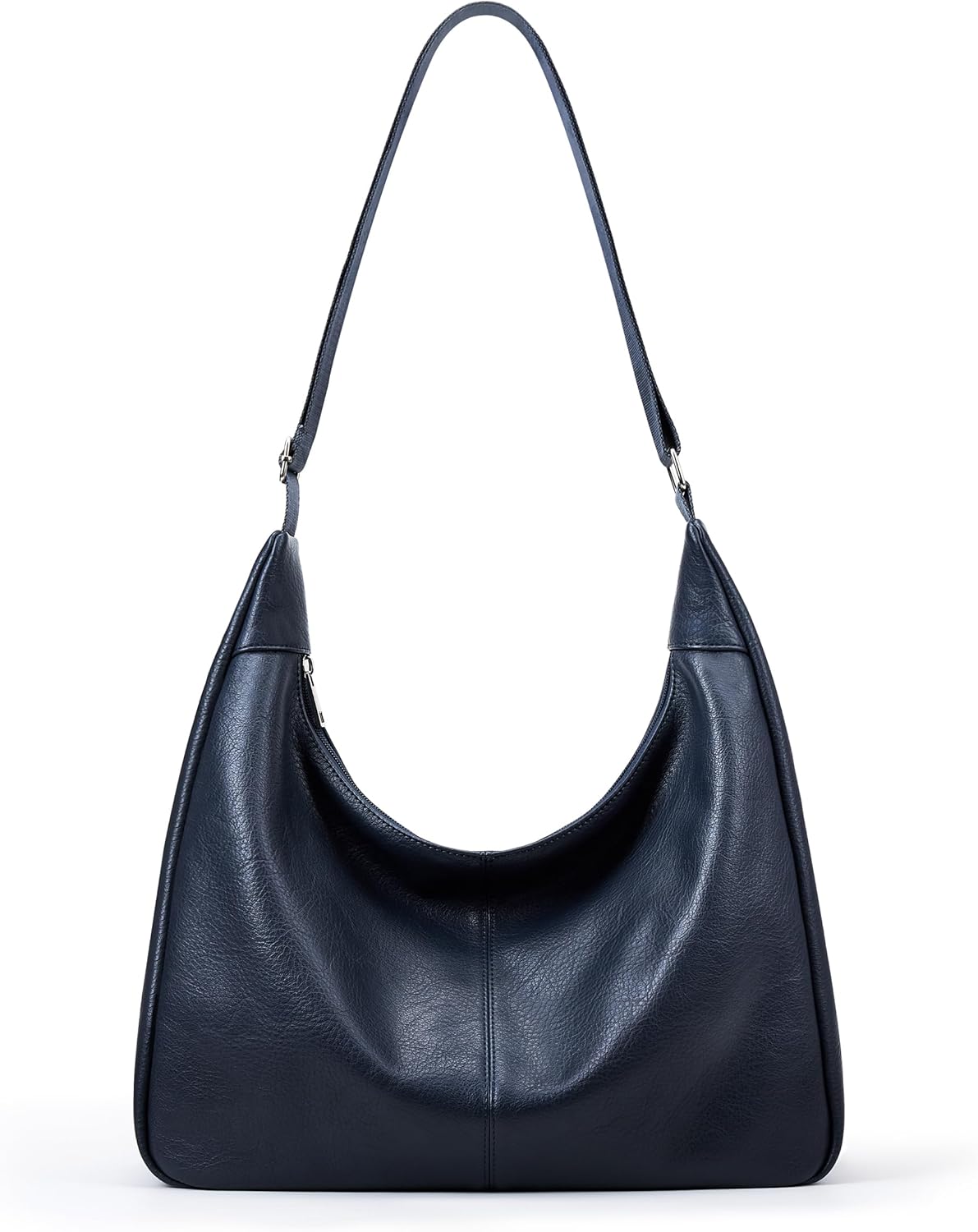 WLLWOO Vegan Leather Slouchy Hobo Bag Women Casual Soft Tote Handbag Vintage Crossbody Adjustable Shoulder Purse Daily Work