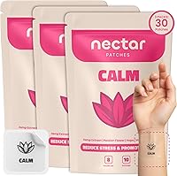 Vista 14 de Parches calmantes de néctar Paquete de 10 para relajación y descanso durante todo el día con cáñamo, flor de la pasión y raíz de valeriana