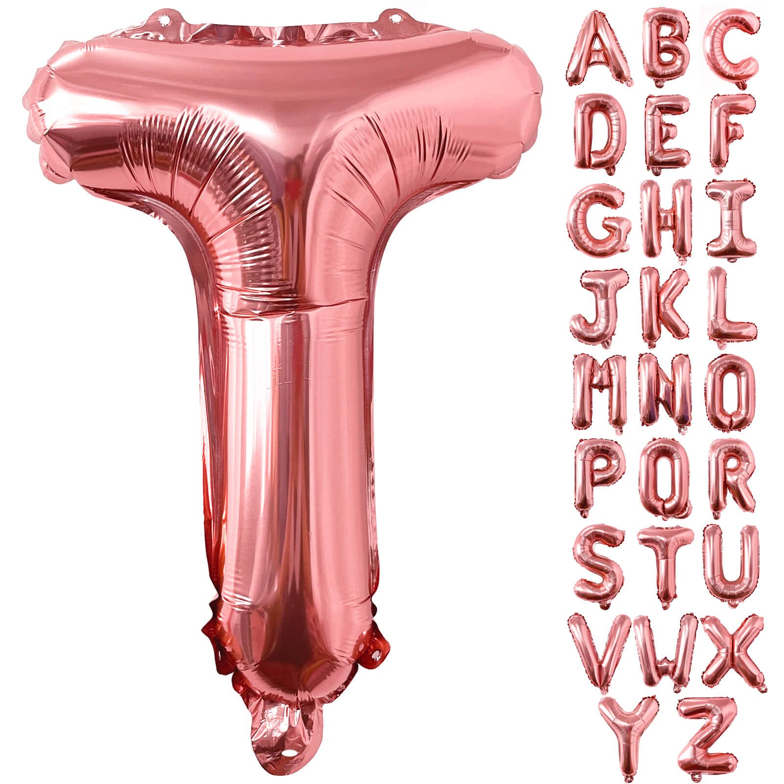 Lovoir 40 Inch Large Rose Gold Letter T Balloons Big Size Jumbo Mylar Foil Helium Balloon for Birthday Party Celebration Decorations Alphabet Rose Gold T