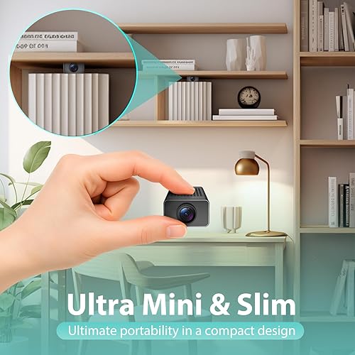 Miniatura 2 de Mini cámara, cámara de niñera para el hogar, nube gratuita, configuración instantánea con cuerpo más estrecho para una fácil posición, detección de