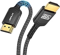 Vista 12 de JSAUX Cable HDMI 2.1 de 10 pies, paquete de 2 unidades de 48 Gbps 8K y 4K de ultra alta velocidad (8K @60Hz 7680x4320, 4K @120Hz) eARC HDR10 HDCP