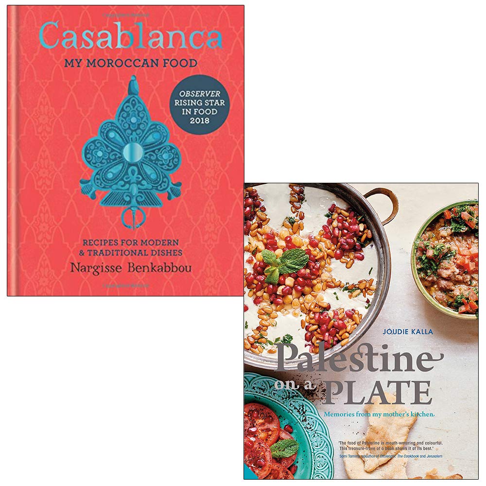 Casablanca My Moroccan Food, Palestine On A Plate 2 Books Collection Set