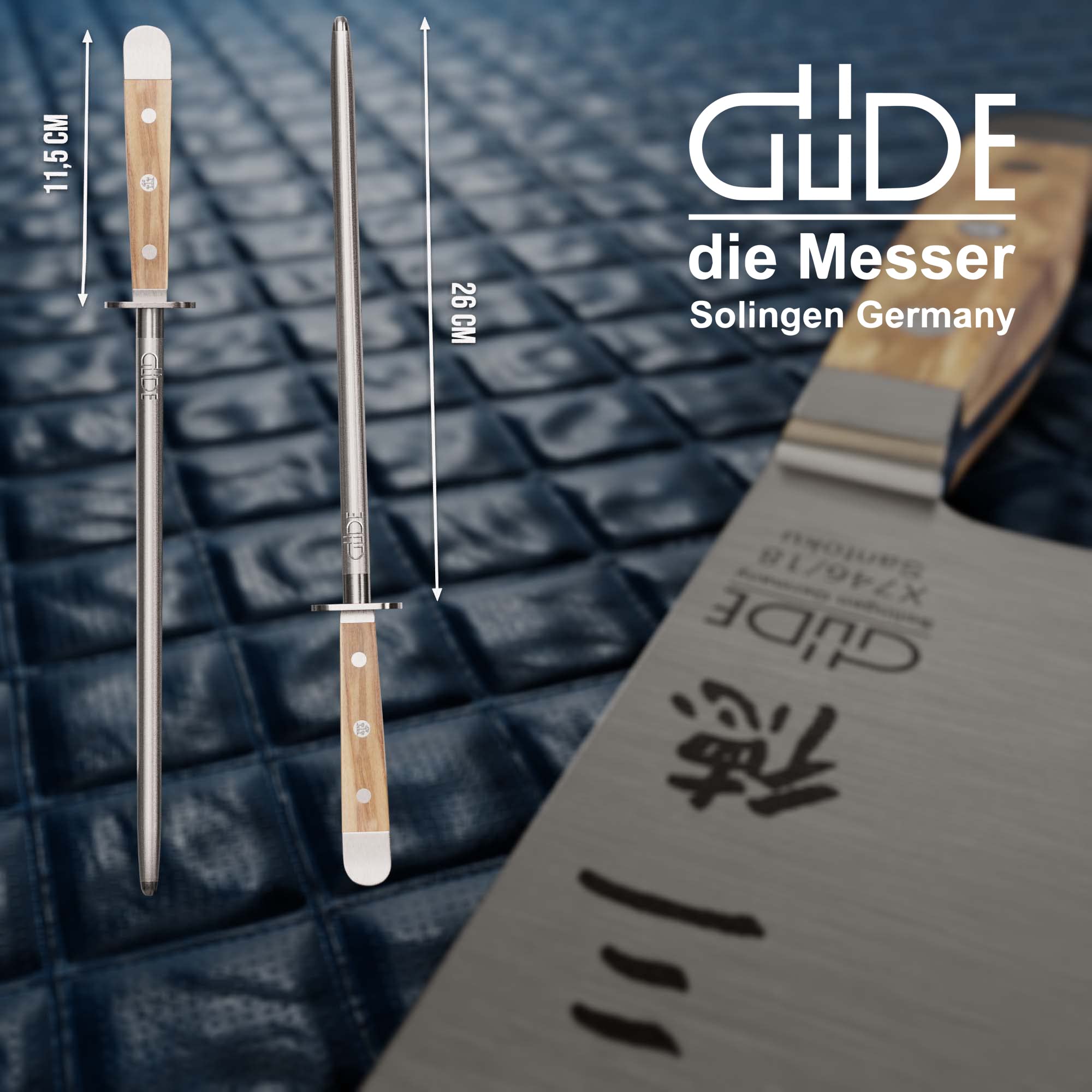Güde Wetzstahl Serie Alpha Olive Länge: 26cm von