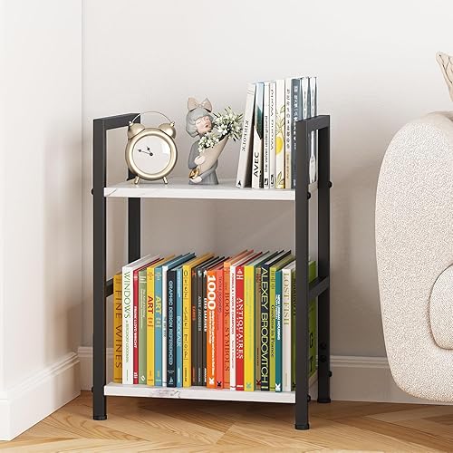 Miniatura 10 de Estantería de almacenamiento, estantería industrial de 3 niveles, estantería pequeña para sala de estar, dormitorio y oficina en casa, organizador