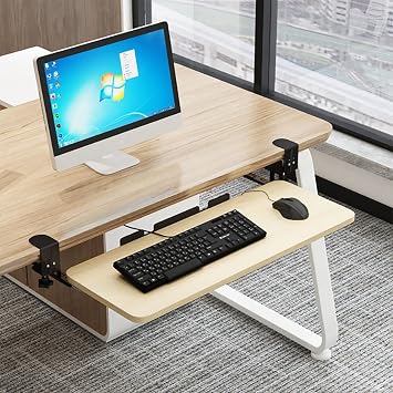 Adjustable Keyboard Tray Extension Computer Desk, Sliding Under The For And Mouse. B 75x25cm
