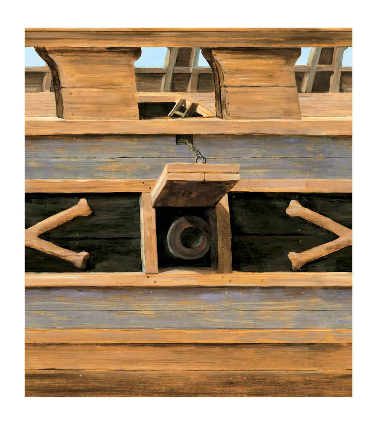 Bordure de bateau de pirates York pour camoufler les defauts des murs