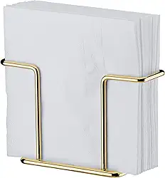 Porta guardanapos pequeno dourado - Linha Caffè - Future