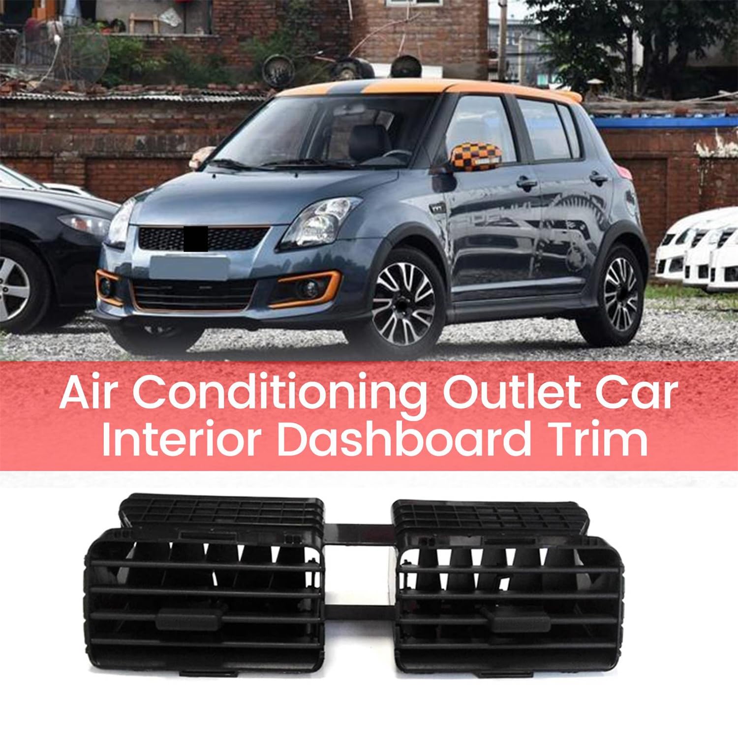 SCOOVY Car Air Conditioning Vent Compatible With Suzuki For Swift 2004-2010 73610-77J00 Car Air Outlet Vent Car Black Front Dash Center Conditioning Vent Grill Outlet Panel SCOOVY Car Air Conditioning Vent Compatible With Suzuki For Swift 2004-2010 73610-77J00 Car Air Outlet Vent Car Black Front Dash Center Conditioning Vent Grill Outlet Panel