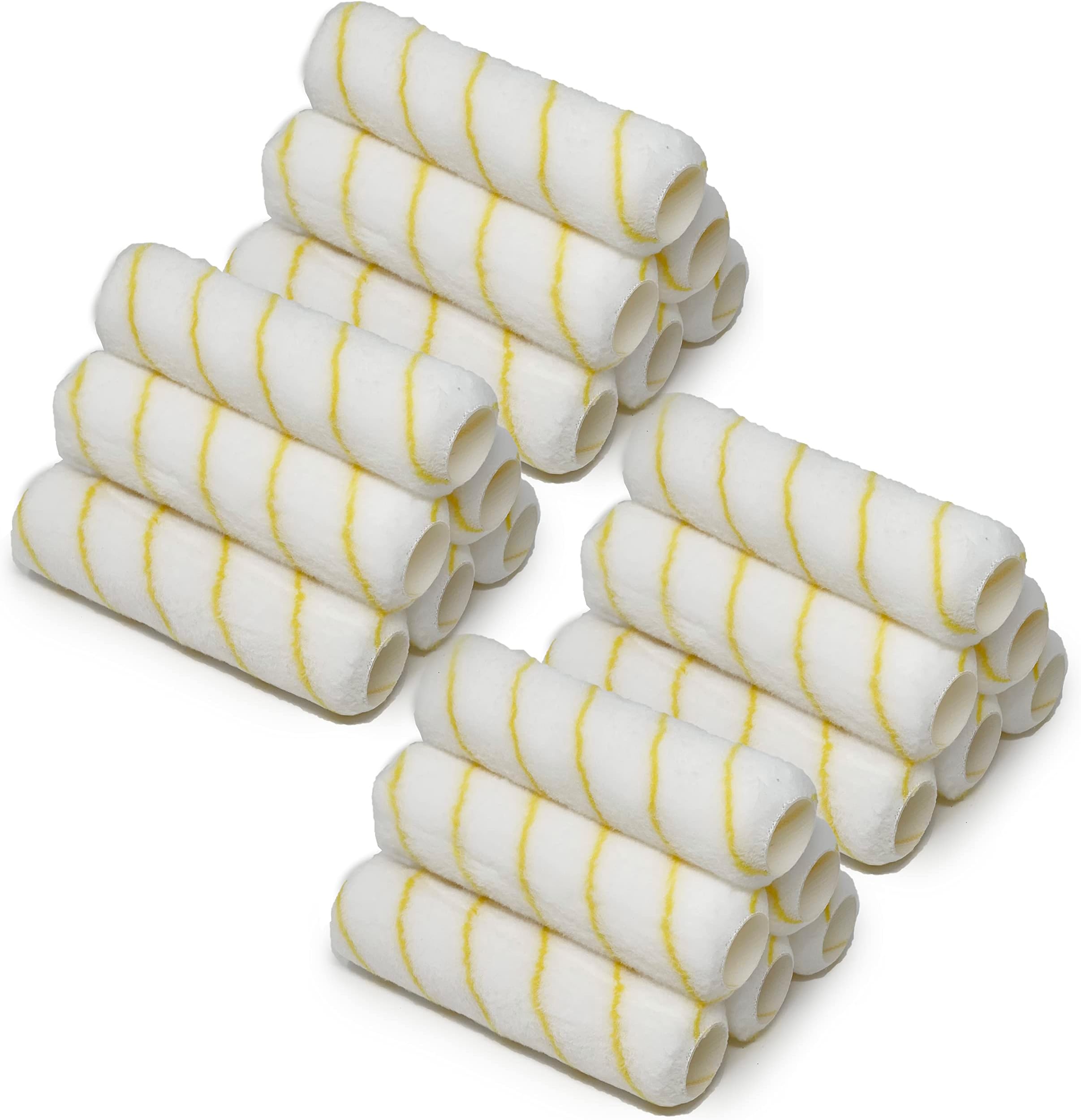 Allgala Paint Roller Covers, 24 Pack 9 Inch Shedless Lint Free Painter Roller Covers 1/2 in Roller Naps for Paint Roller Kit
