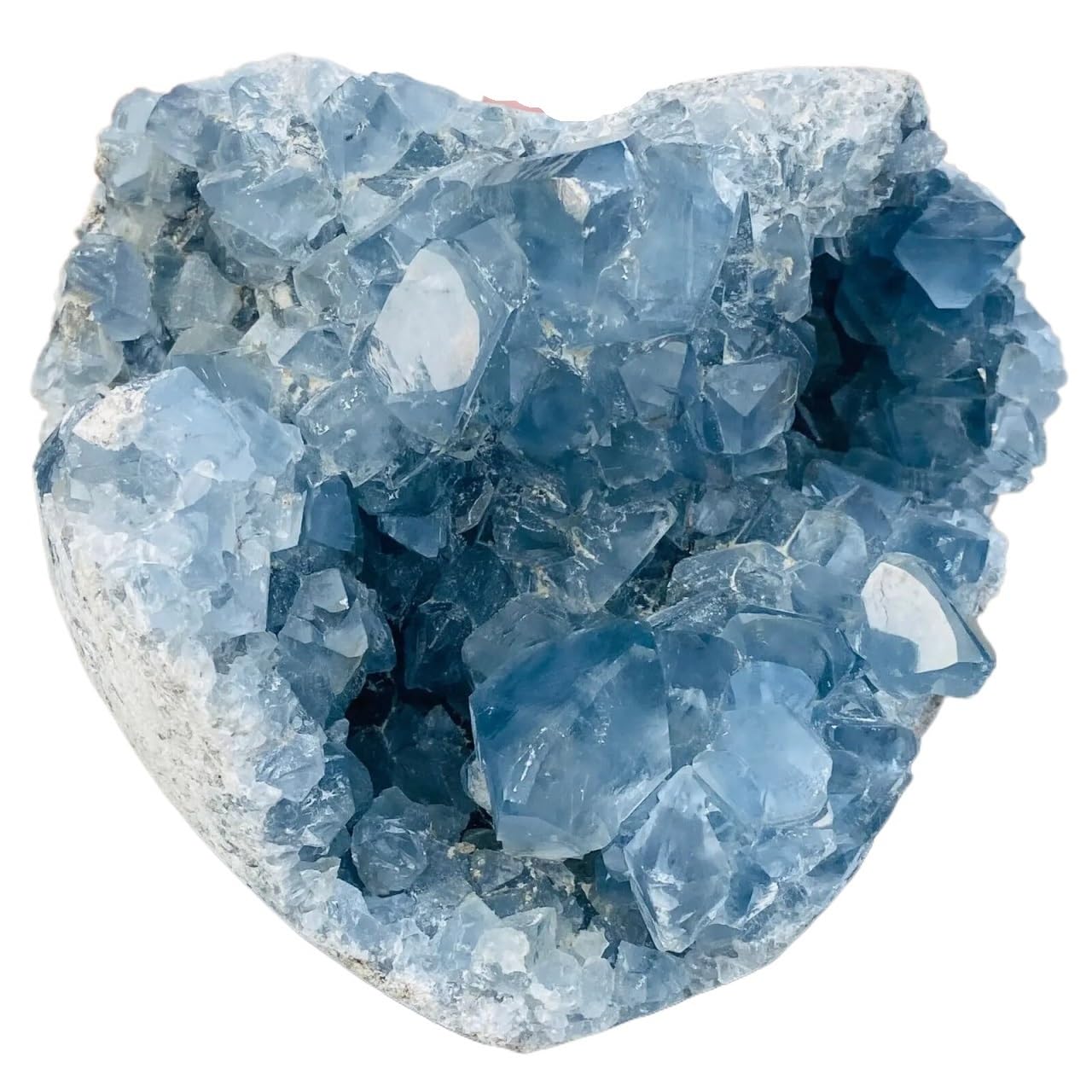 YLQUXEUV 1pc 200-250g Blue Celestite Quartz Crystal