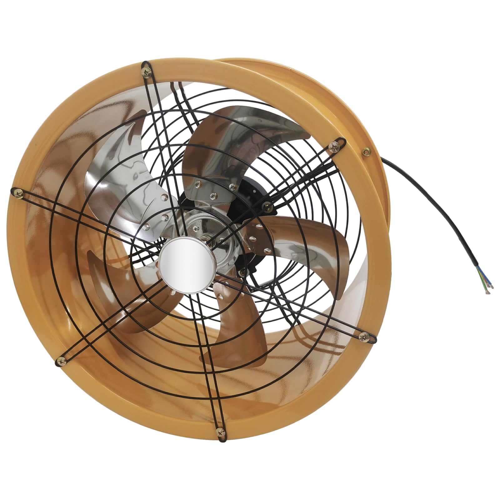 WYDDDARY 220V 16'' Axial Fan Cylinder Wall Mounted Extractor Fan Portable Ventilator Cylinder Pipe Ventilator for Kitchen Warehouse and Workshop Air