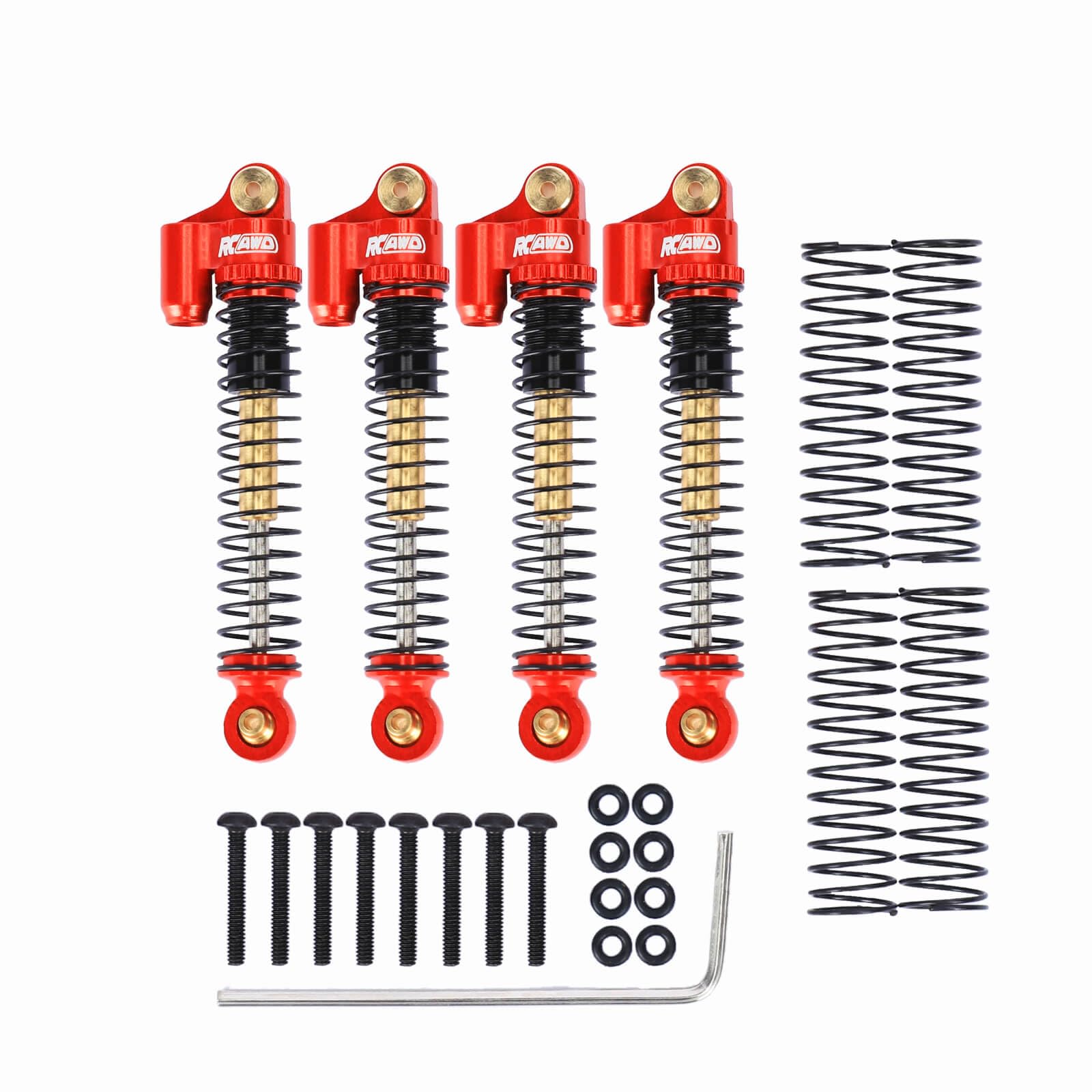 Amazon.com: RCAWD SCX24 Double Barrel Shocks 58mm Lengthen for