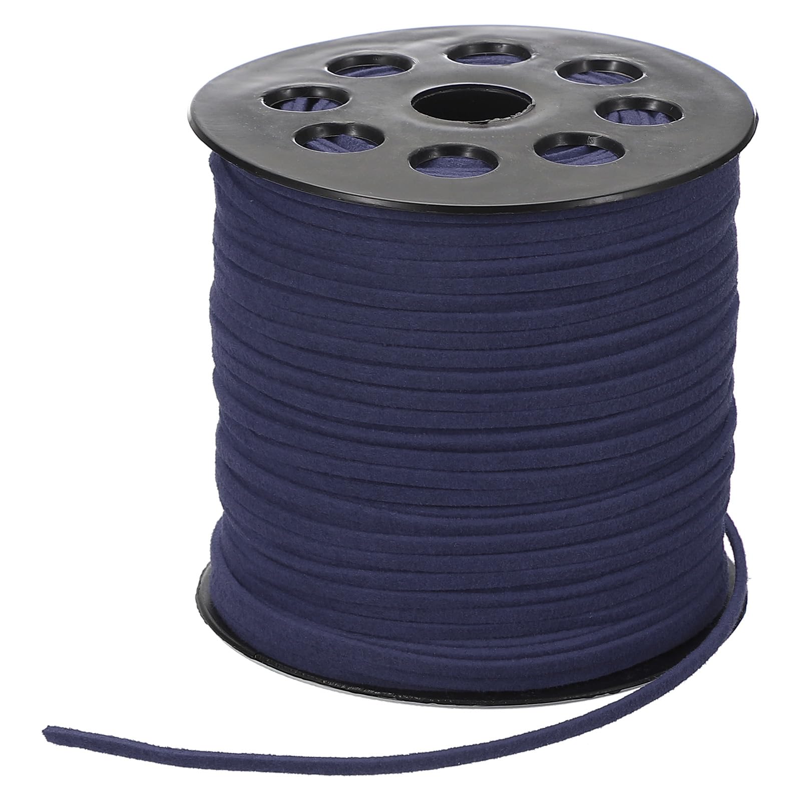 PATIKIL 100 Yards x 2.6mm Faux Suede Leather Cord, Leather Lace String for Bracelet Necklace Beading Making DIY Crafts, Navy