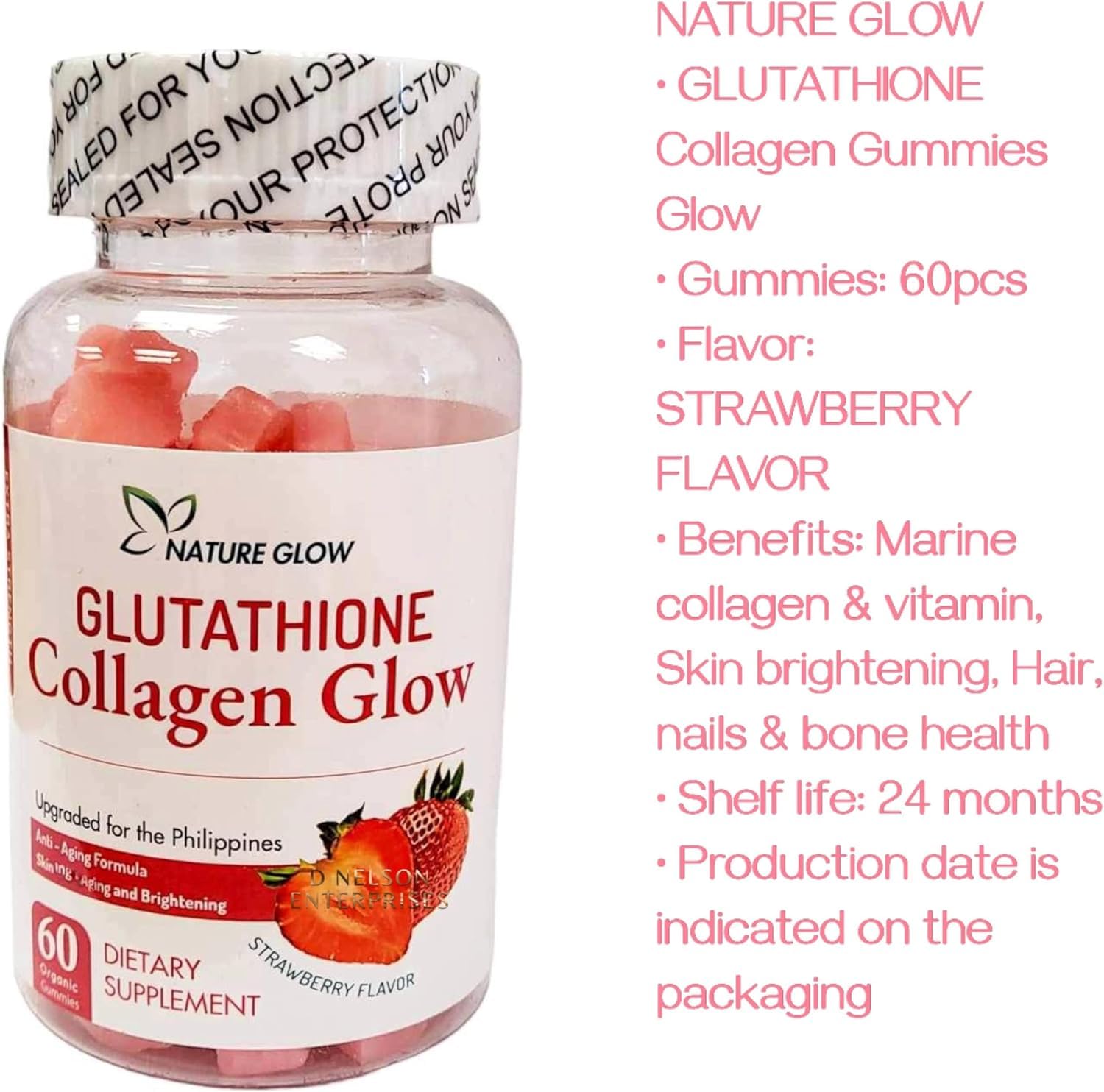 nature glow glutathione collagen glow benefits Strawberry Flavor, 60 Organic Chewable Gummies Health, Household & Personal Care does glutathione reduce acne Iron Replacement Pack Size:60 Patches - 2 month supply - SAVE £10!