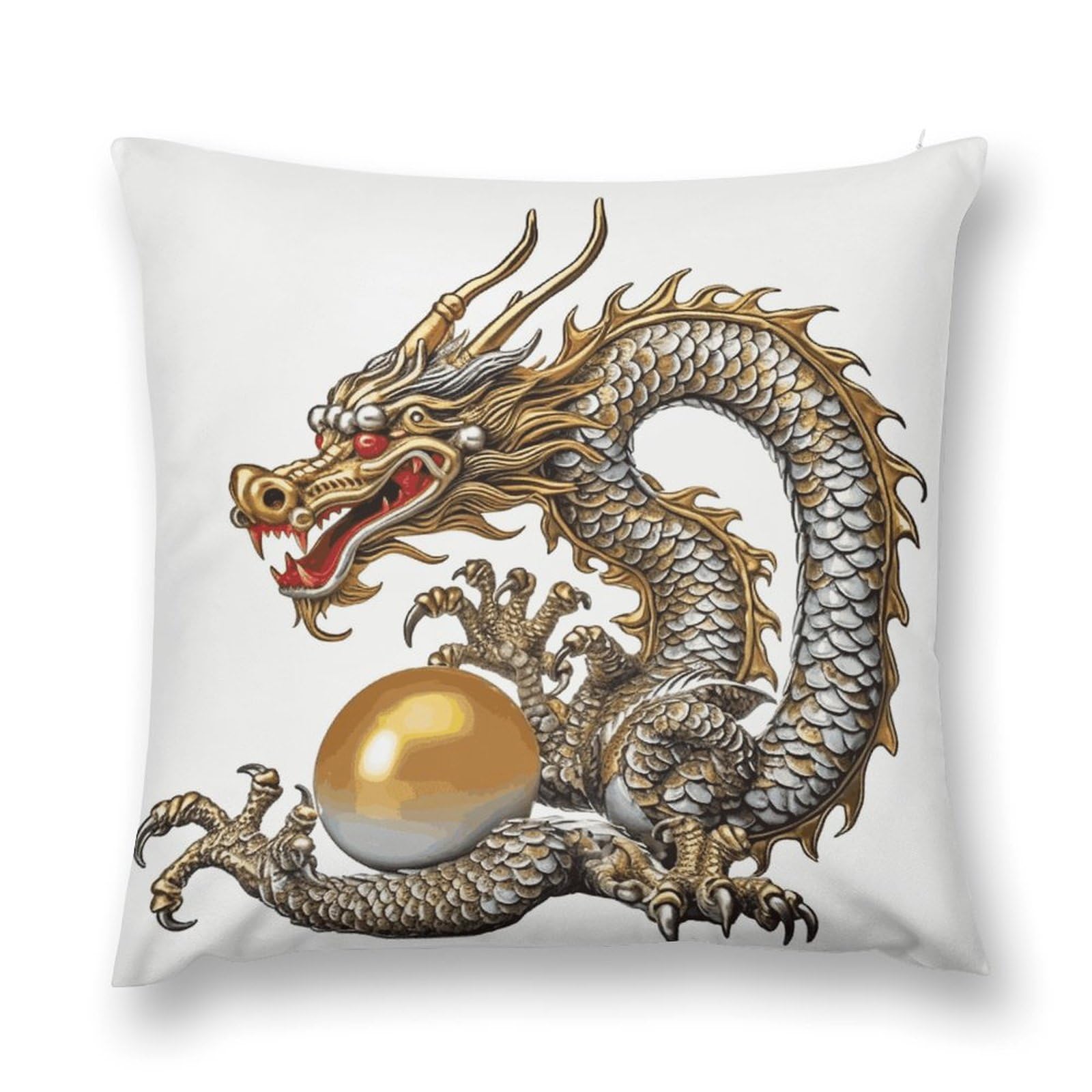 Taies d'oreiller douces dragon pour une chambre zen et un canapé cosy