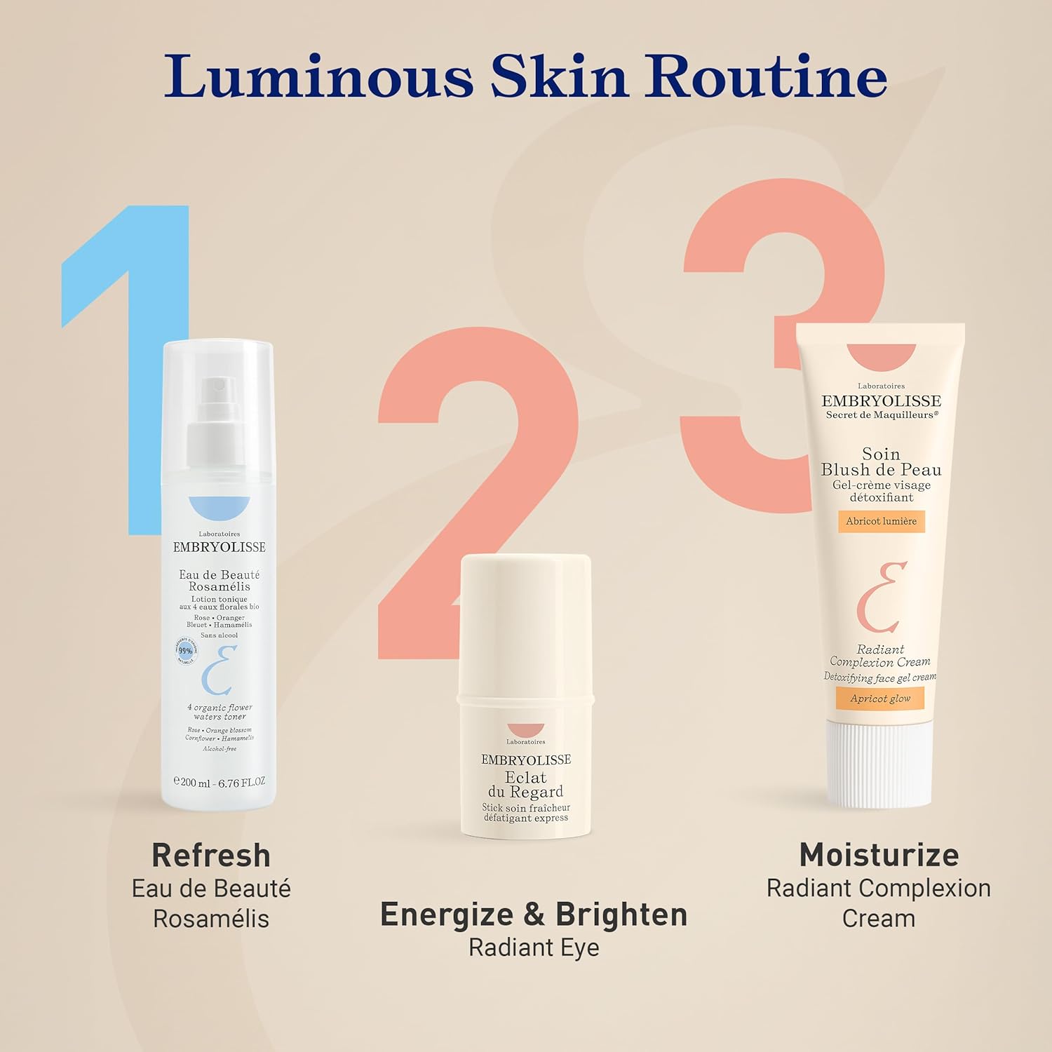 Embryolisse Radiant Complexion Cream. Hybrid Makeup & Face Moisturizer with Hyaluronic Acid & Shea Butter. Illuminating Care for Glowing Skin, 1.01 Fl.Oz.