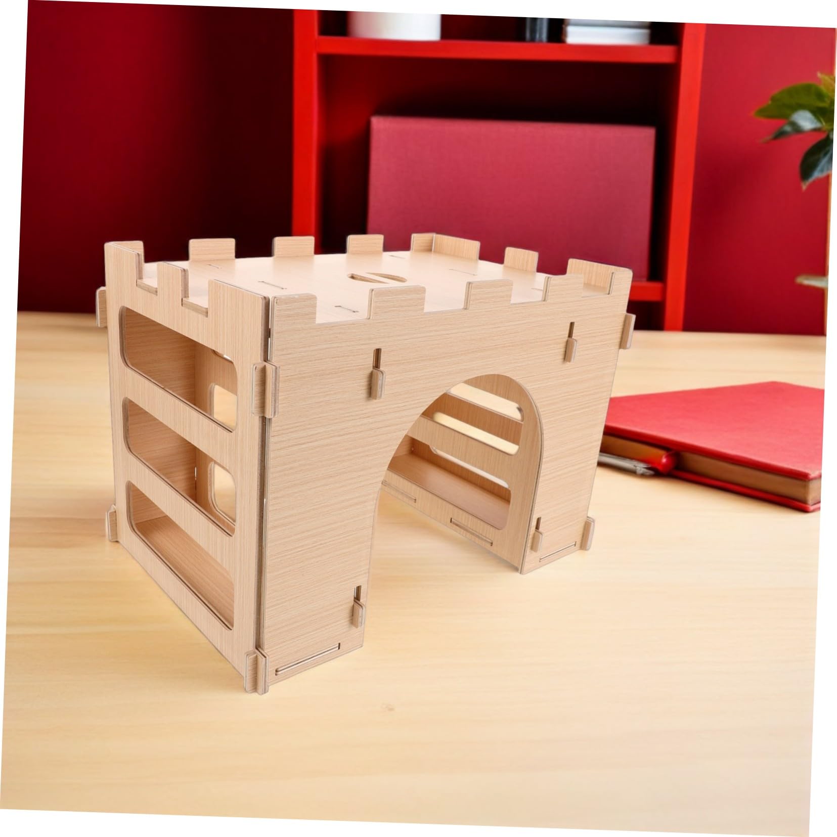 Heuraufe Für Kaninchen Und Meerschweinchen Futterstation Mit Heukorb Und Futterspender Aus Holz Für Kleintiere Und Hamster Praktisch Und Sauber