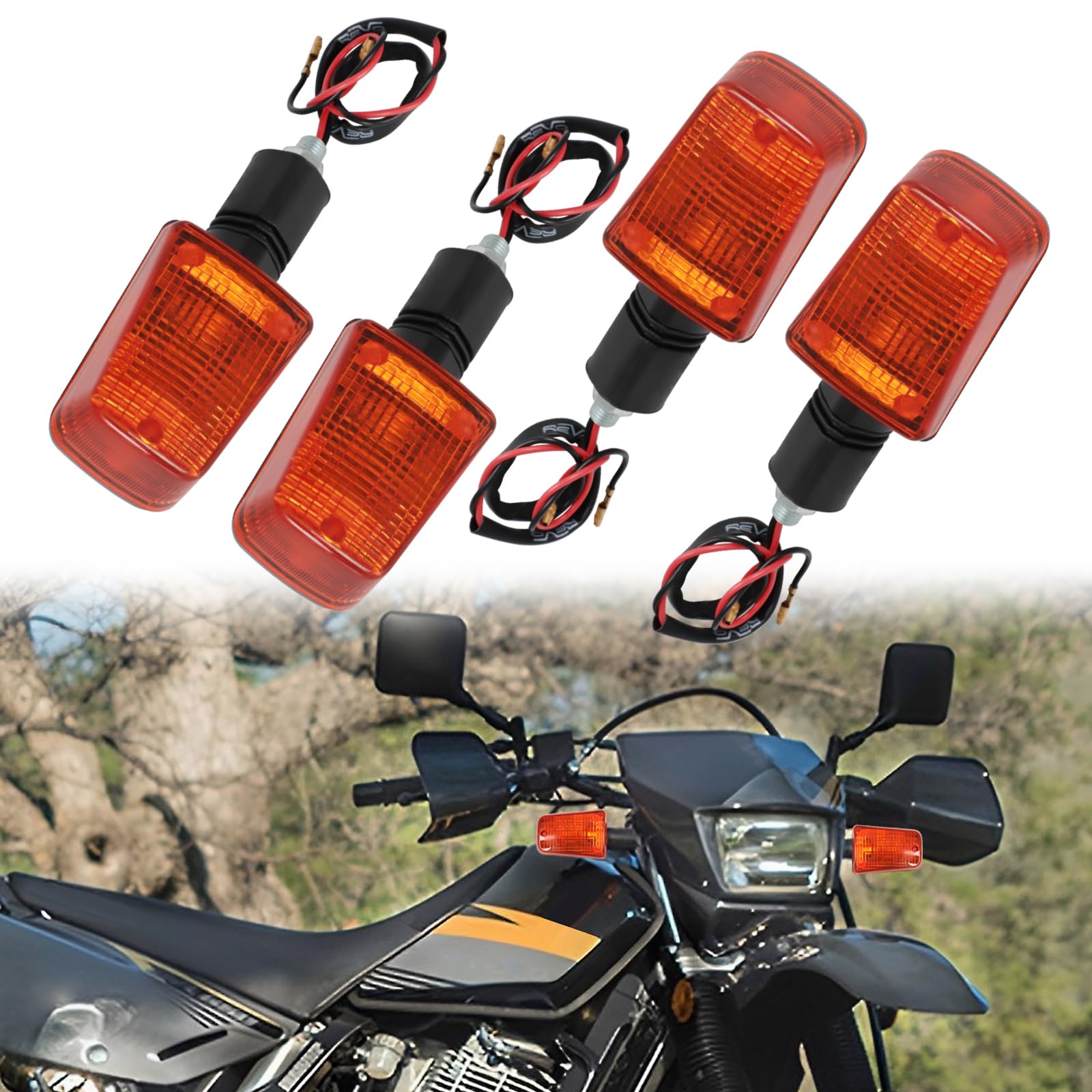 Amazon.com: Motoparty for Suzuki DR350 DR650 Short-stem Turn